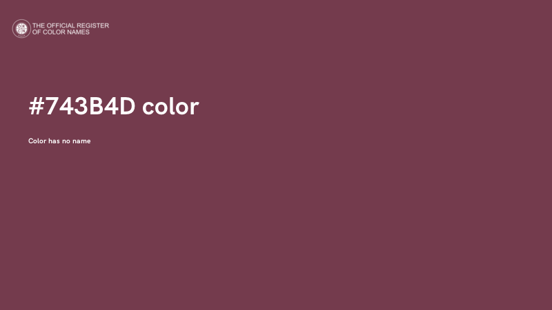 #743B4D color image