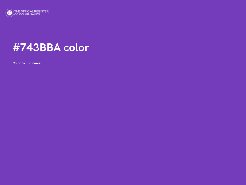#743BBA color image