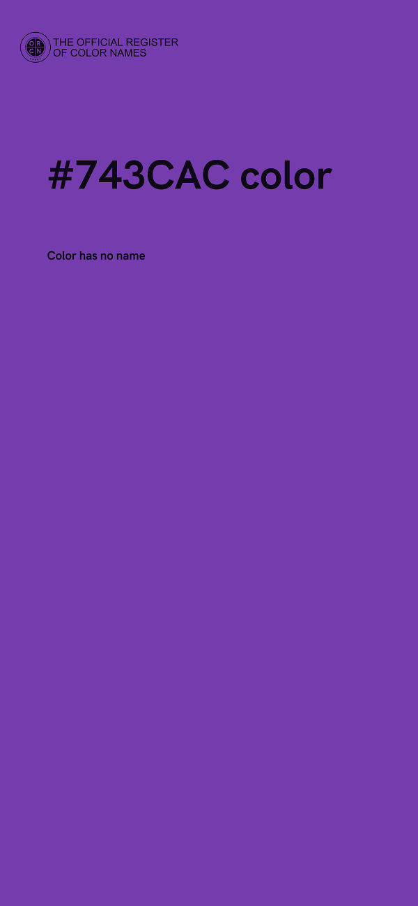 #743CAC color image