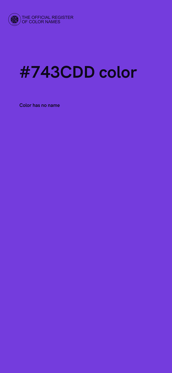 #743CDD color image