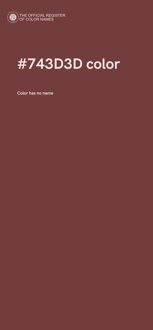 #743D3D color image
