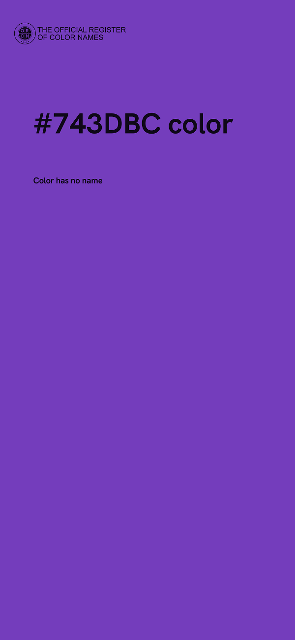 #743DBC color image