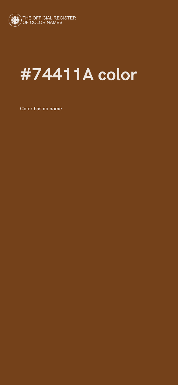 #74411A color image