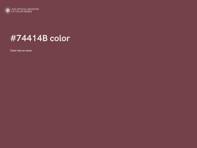 #74414B color image
