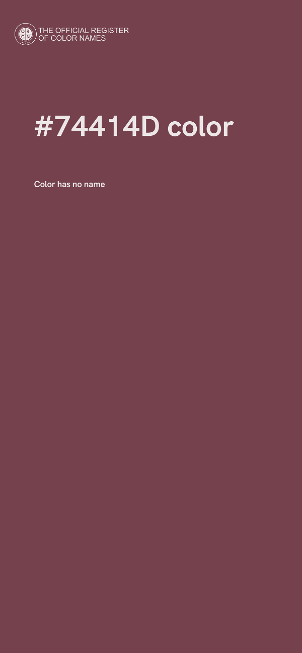 #74414D color image