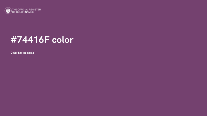 #74416F color image