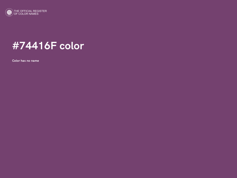 #74416F color image