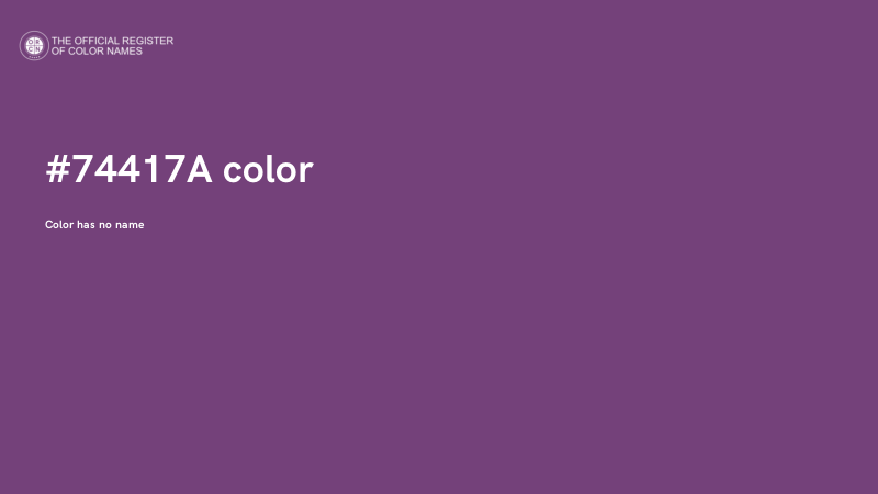 #74417A color image