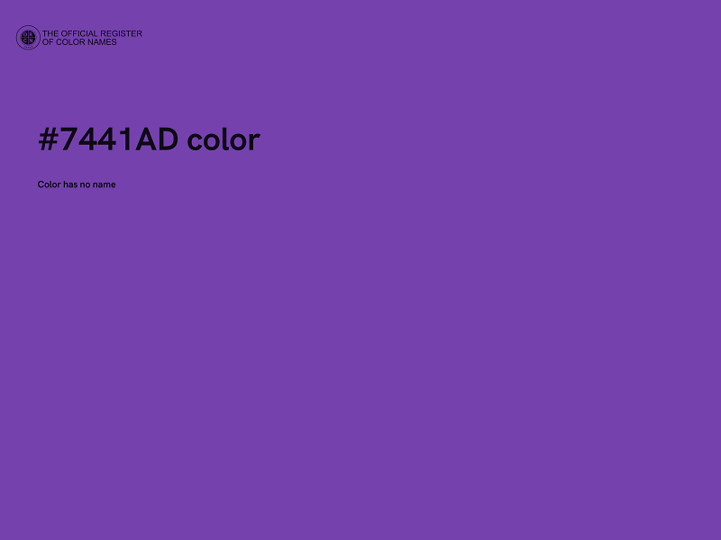 #7441AD color image