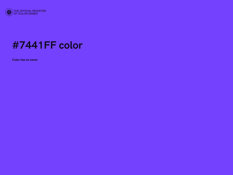 #7441FF color image
