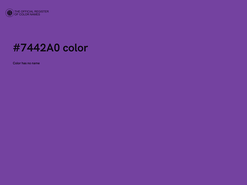 #7442A0 color image