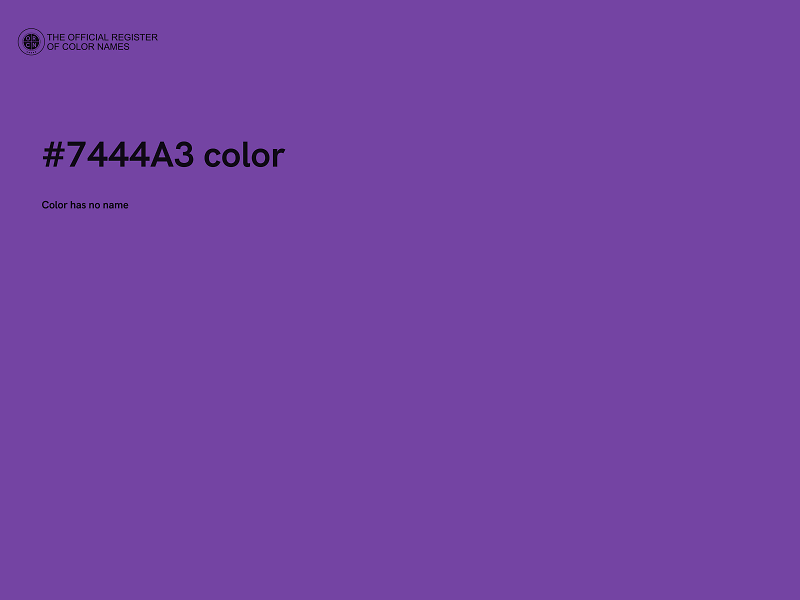 #7444A3 color image