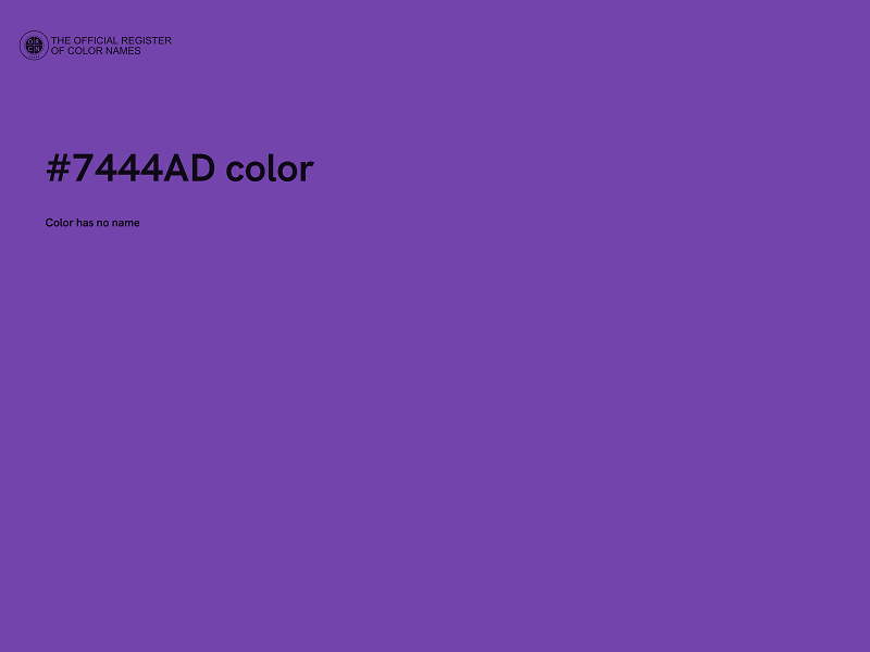 #7444AD color image