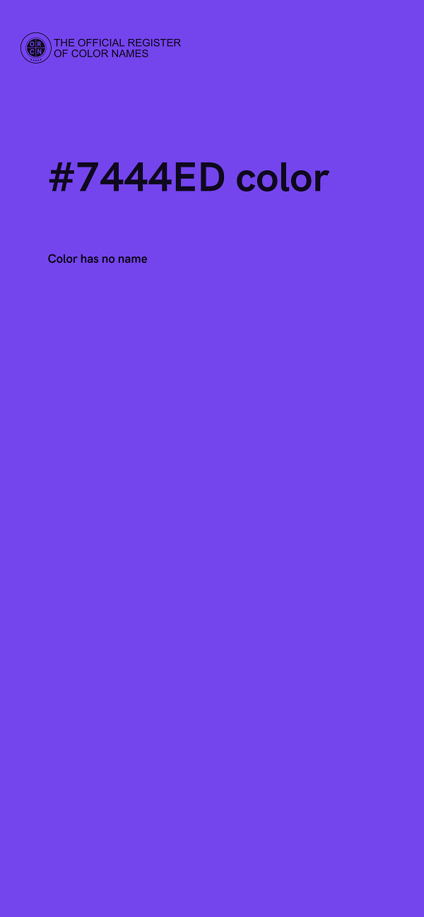 #7444ED color image
