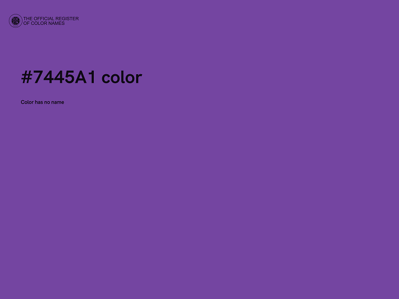 #7445A1 color image