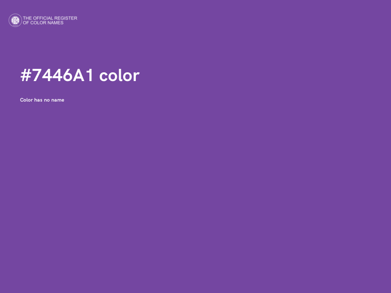 #7446A1 color image