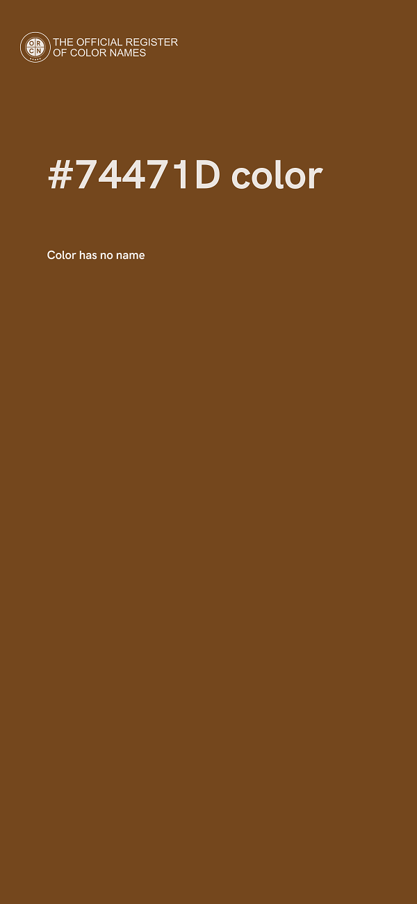 #74471D color image