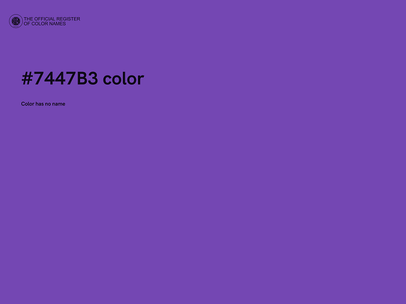 #7447B3 color image