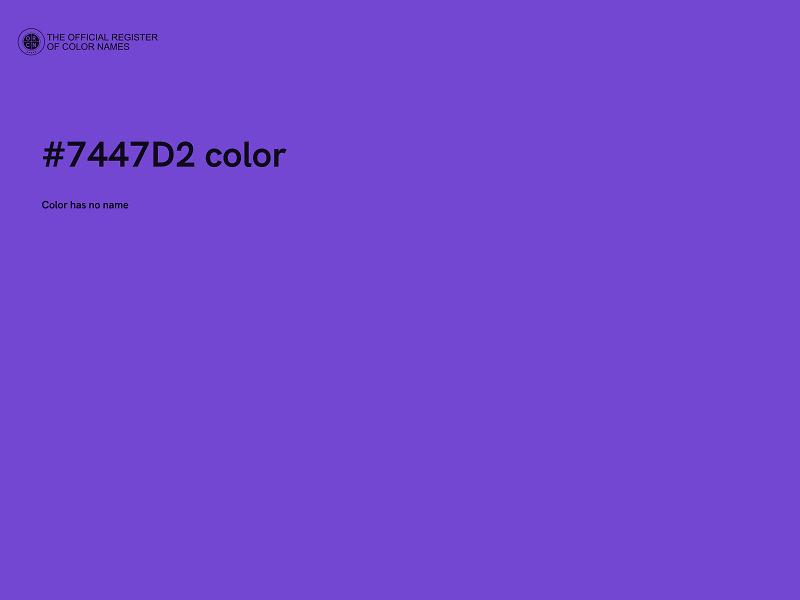 #7447D2 color image