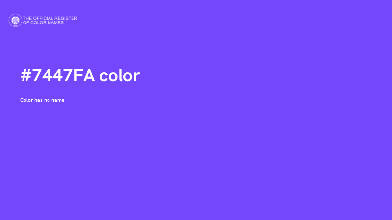 #7447FA color image