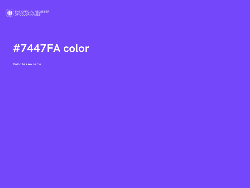 #7447FA color image