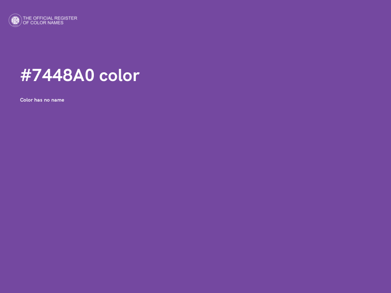 #7448A0 color image