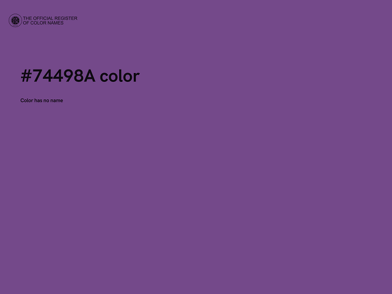 #74498A color image