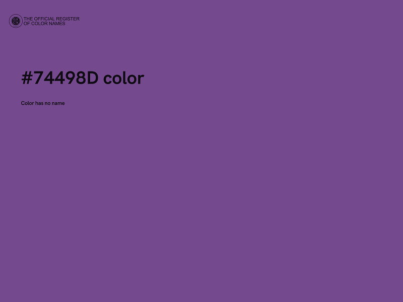 #74498D color image