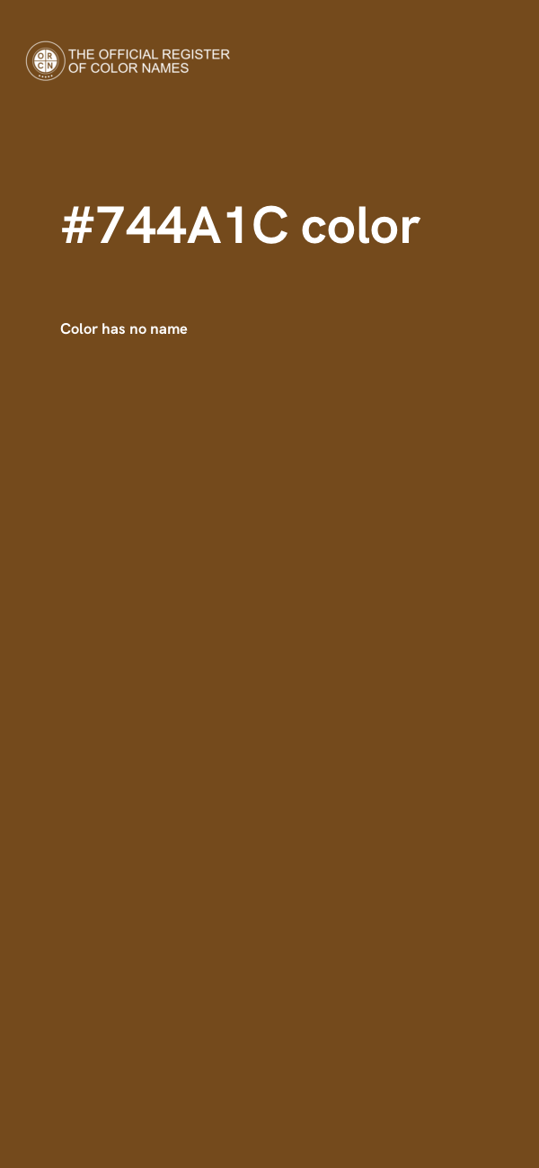 #744A1C color image