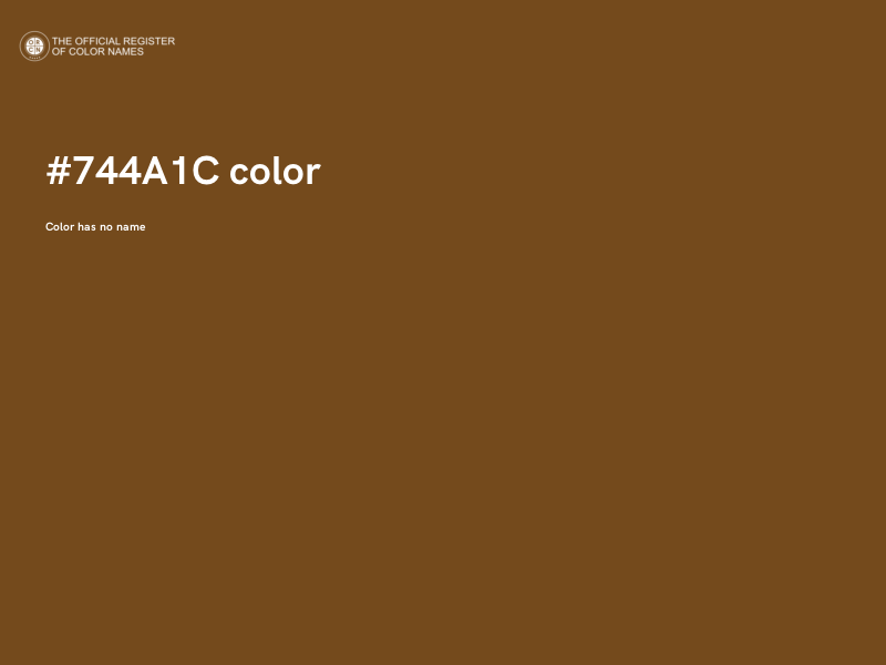 #744A1C color image