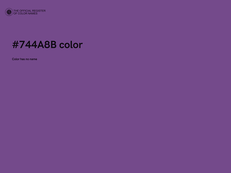 #744A8B color image