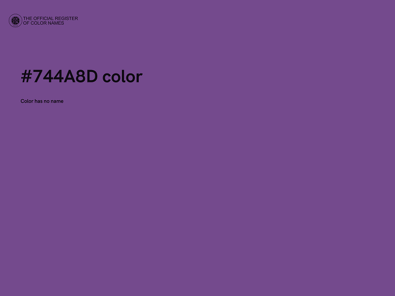 #744A8D color image