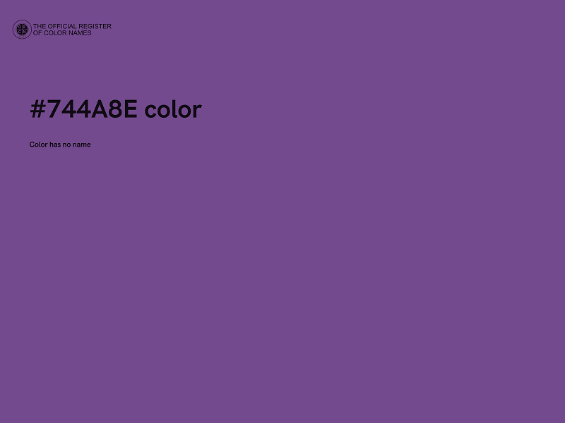 #744A8E color image