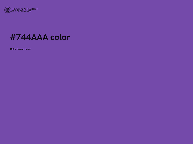 #744AAA color image