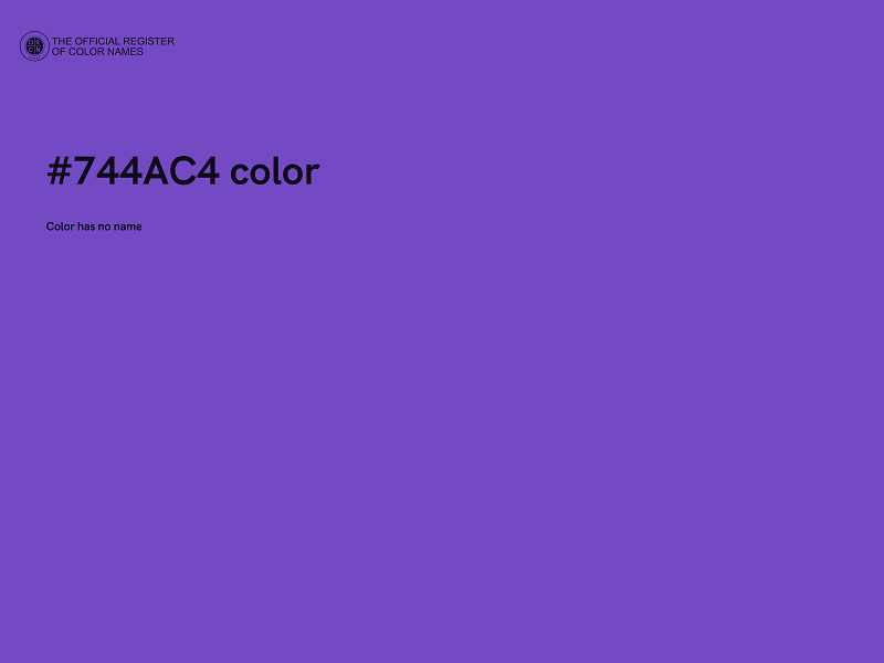 #744AC4 color image