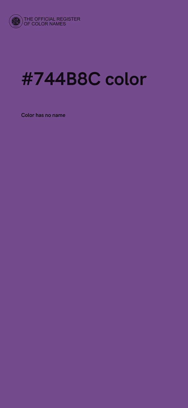 #744B8C color image