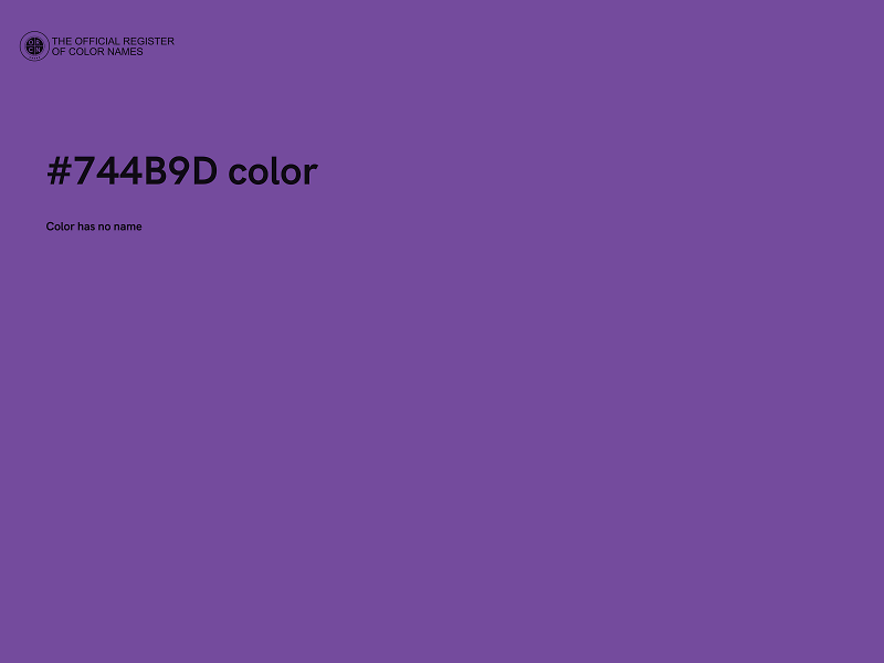 #744B9D color image