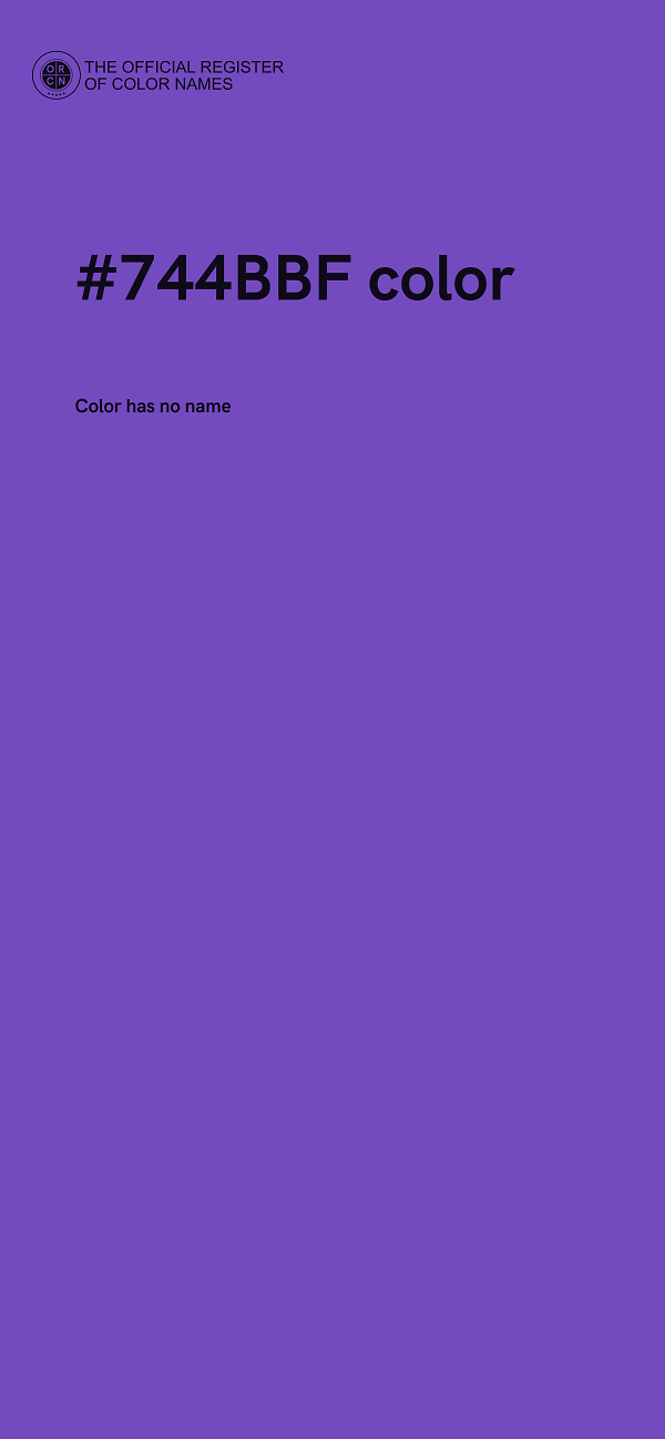 #744BBF color image