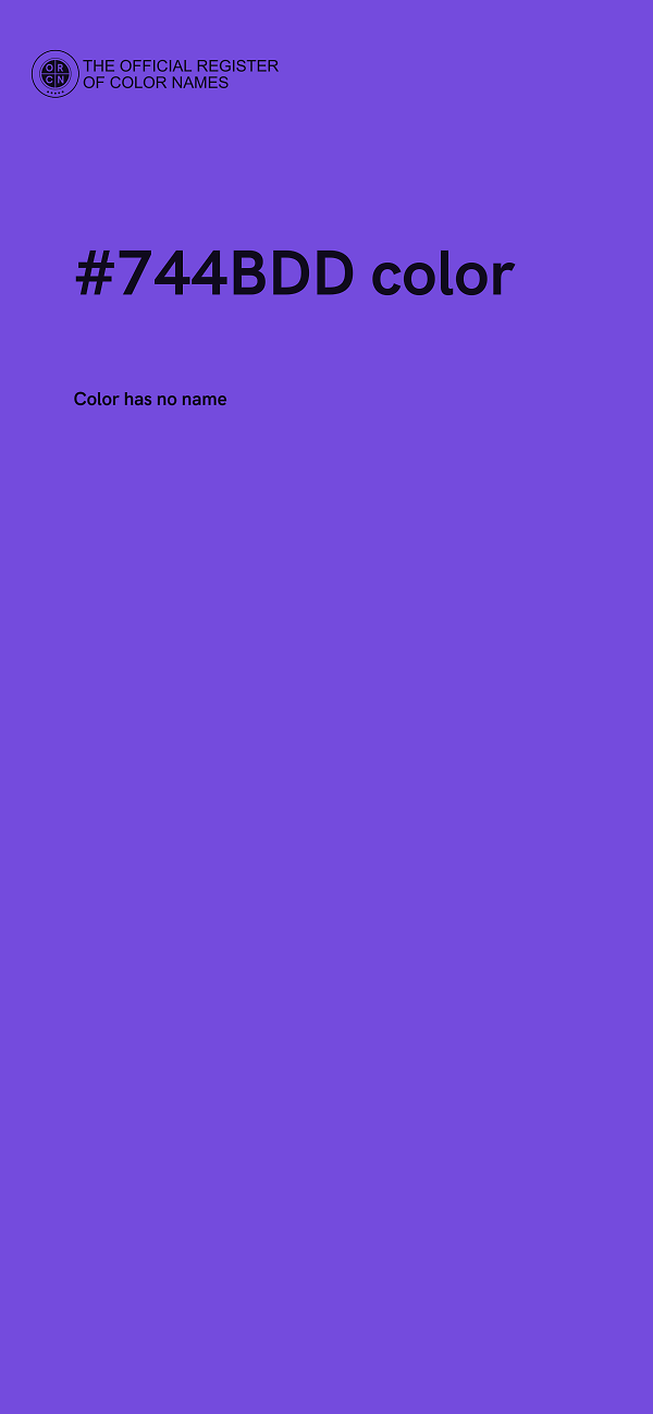 #744BDD color image