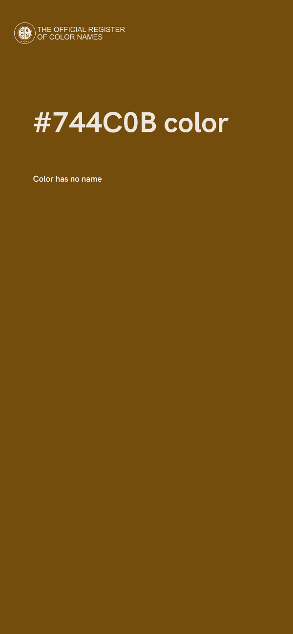#744C0B color image