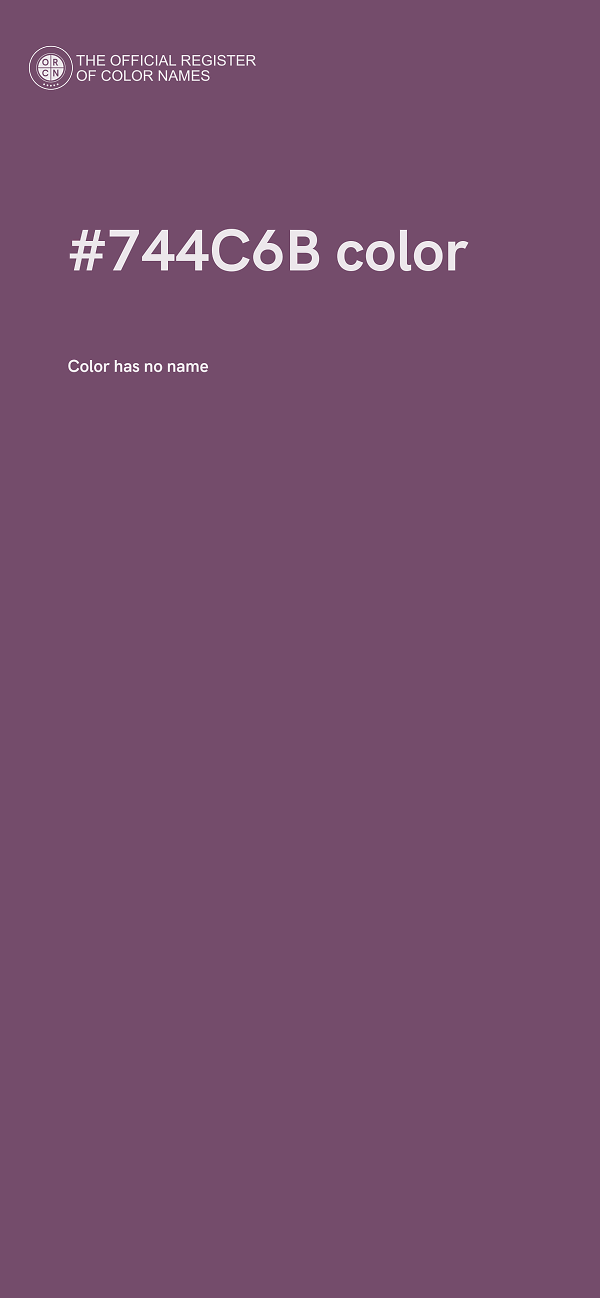 #744C6B color image