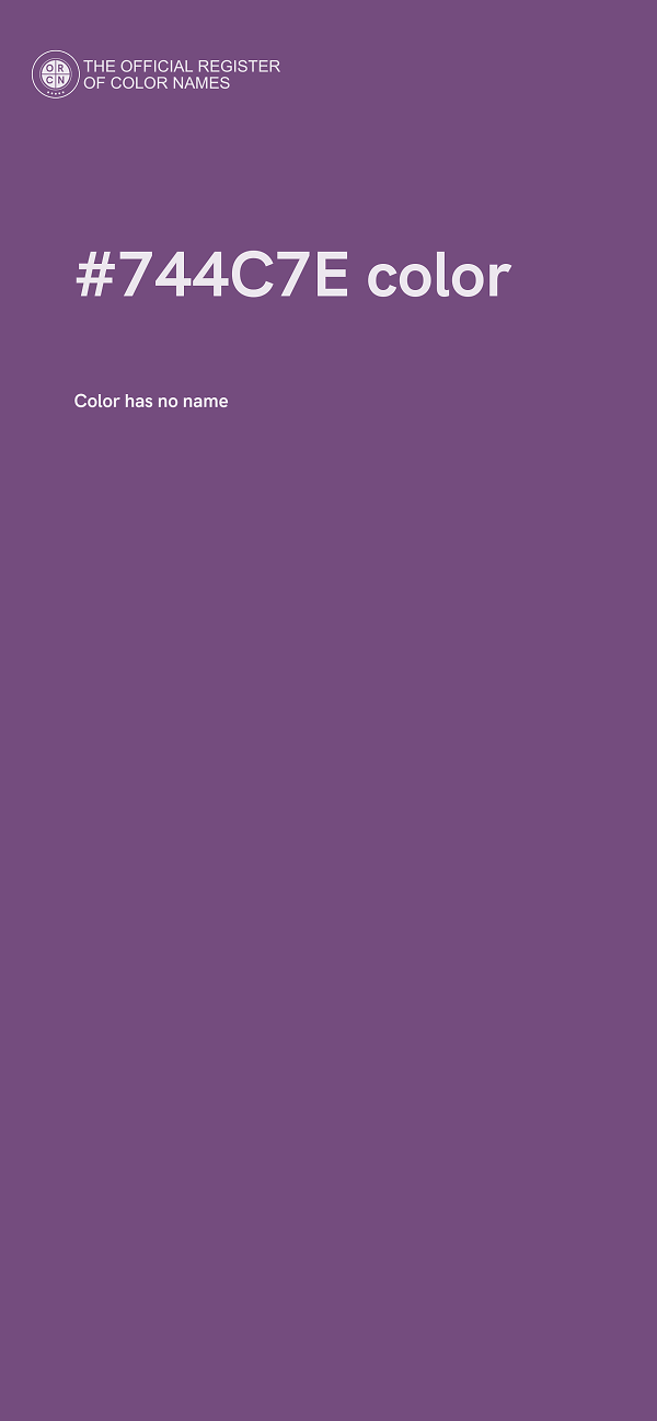 #744C7E color image