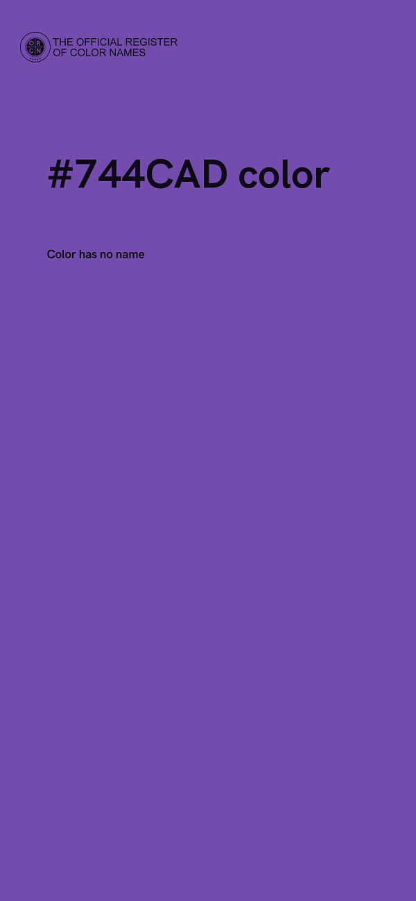 #744CAD color image