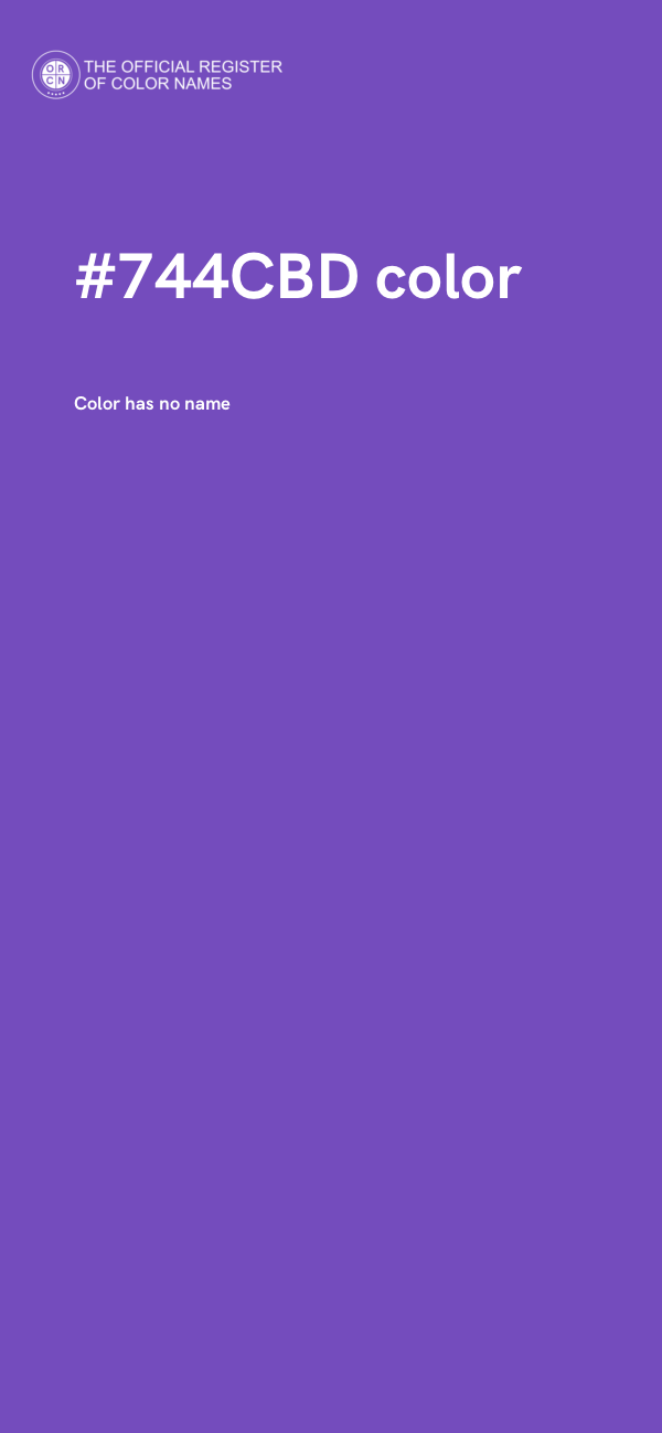 #744CBD color image