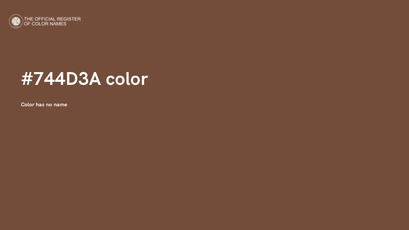 #744D3A color image