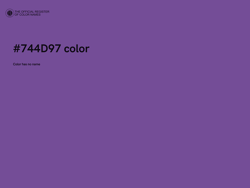 #744D97 color image