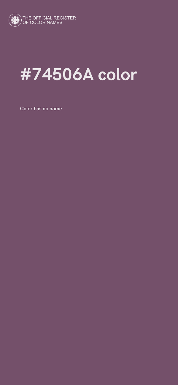 #74506A color image