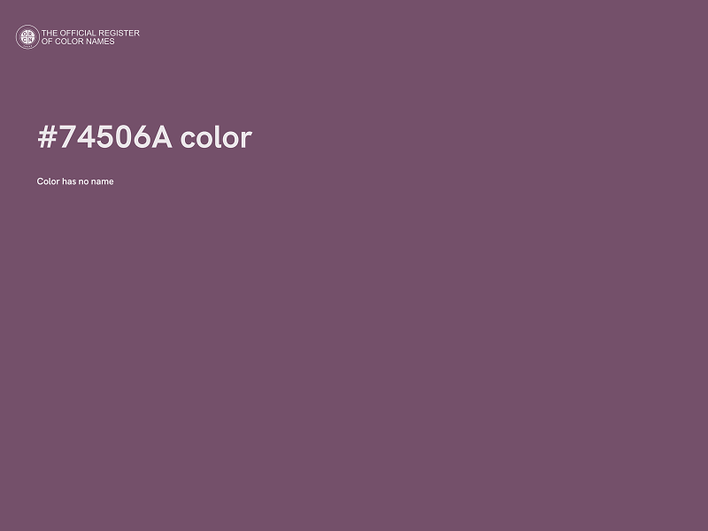 #74506A color image