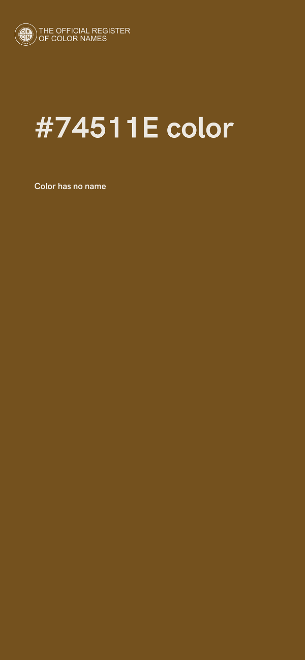 #74511E color image