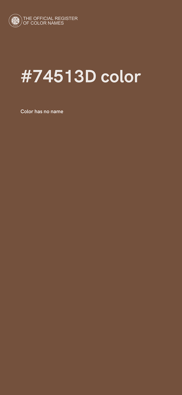 #74513D color image